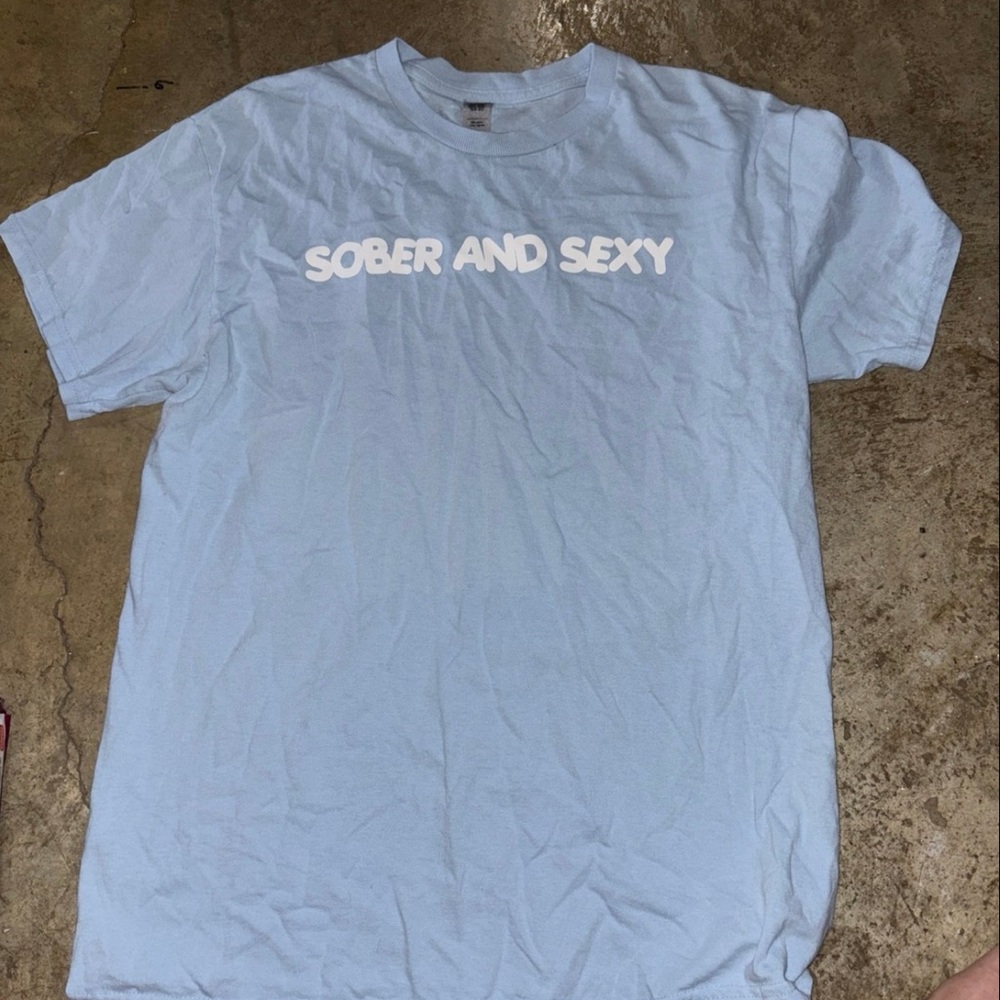 Source Unknown Light Blue Tee - Sober and Sexy